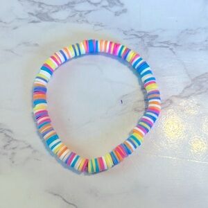 Summer preppy clay bead bracelet
